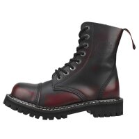 Angry Itch 08-Hole Boots Burgundy Rub-Off Leather 47