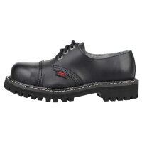 Angry Itch 03-Hole Shoes Black Leather