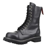 Angry Itch 10-Hole Boots Black Leather