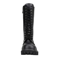 Angry Itch 14-Hole Boots Black Leather