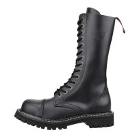 Angry Itch 14-Hole Boots Black Leather