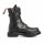 Angry Itch 10-Hole Boots 3-Buckle Black Leather