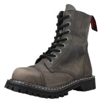 Angry Itch 08-Loch Leder Stiefel Vintage Grau