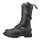 Angry Itch 14-Loch 3-Straps Leder Stiefel Schwarz