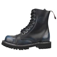 Angry Itch 08-Hole Boots Blue Rub-Off Leather