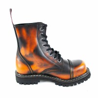 Angry Itch 08-Hole Boots Orange Rub-Off Leather