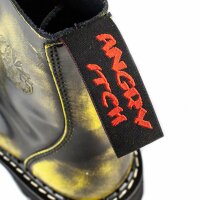 Angry Itch 08-Hole Boots Lime Rub-Off Leather
