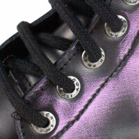 Angry Itch 08-Loch Leder Stiefel Violet Rub-Off