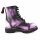 Angry Itch 08-Loch Leder Stiefel Violet Rub-Off