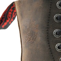 Angry Itch 08-Hole Boots Brown Vintage Leather