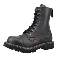 Angry Itch 08-Loch Vegane PU Stiefel Schwarz