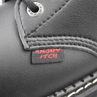 Angry Itch 08-Loch Vegane PU Stiefel Schwarz