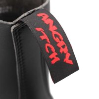 Angry Itch 08-Loch Vegane PU Stiefel Schwarz